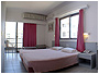 Panoramic view of the Double room.